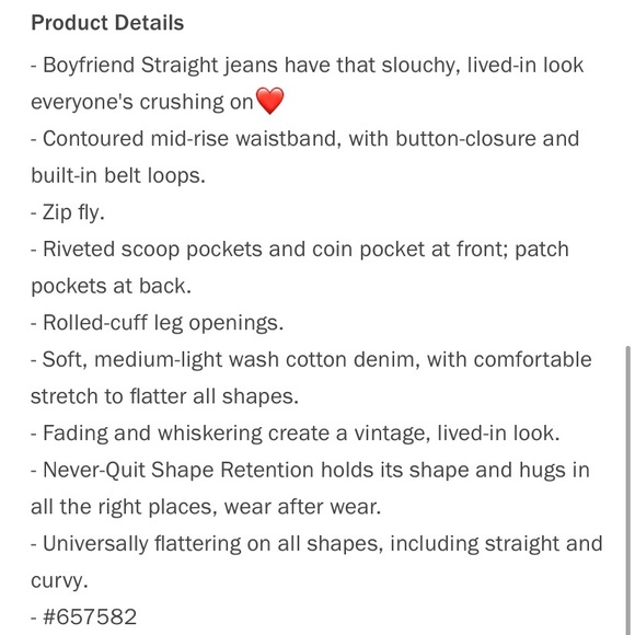 Old Navy Mid-Rise Straight Leg Boyfriend Jean - Picture 7 of 7